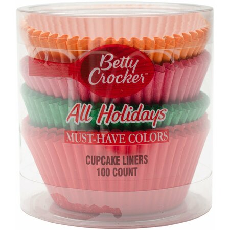 BETTY CROCKER BC CUPCAKE LINERS- ALL HOLIDAY 100CT BC22787